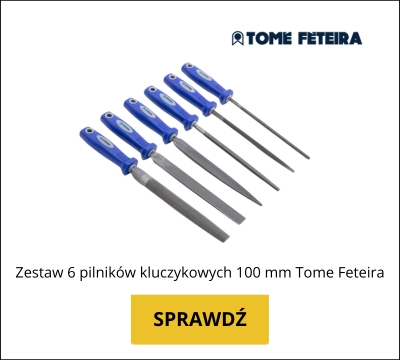 Zestaw 6 pilników kluczykowych 100 mm Tome Feteira